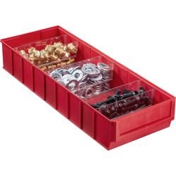 Allit 456571 otevřený skladovací box   (d x š x v) 185 x 500 x 81 mm červená 1 ks