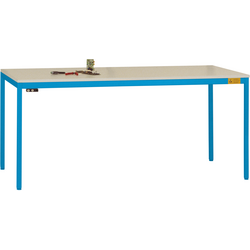 Manuflex LD1918.5012 ESD pracovní stůl UNIDESK s Melaminplatte, světle modrá RAL 5012, Šxhxv = 1600 x 800 x 720-730 mm  světle modrá (RAL 5012)