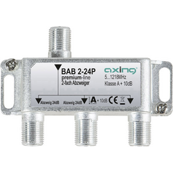Axing BAB 2-24P odbočka TV kabelu dvojitý 5 - 1218 MHz