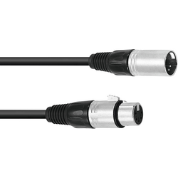 Omnitronic 30220768 XLR propojovací kabel [1x XLR zástrčka 5pólová - 1x XLR zásuvka 5pólová ] 3.00 m černá