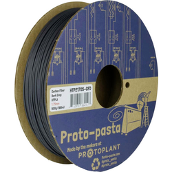 Proto-Pasta HTP21705-CFD Dark Gray Carbon Fiber PLA vlákno pro 3D tiskárny PLA plast  1.75 mm 500 g tmavě šedá   1 ks