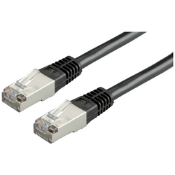 Roline 21.15.0335 RJ45 síťové kabely, propojovací kabely CAT 5e S/FTP 1.00 m černá  1 ks