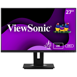 Viewsonic VG2756-2K LED monitor 68.6 cm (27 palec) Energetická třída (EEK2021) E (A - G) 2560 x 1440 Pixel WQHD 5 ms HDMI™, DisplayPort, USB-C®, USB, RJ45 IPS LED