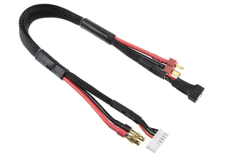 Nabíjecí kabel - G4/6S XH na T-DYN/3S XH - 14 AWG/ULTRA V+ Silikon Kabel - 30cm TEAM CORALLY