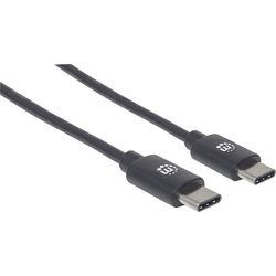 Manhattan USB kabel USB 2.0 USB-C ® zástrčka 3.00 m černá  354882