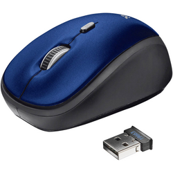 Trust YVI Bezdrátová myš bezdrátový optická modrá 4 tlačítko 1600 dpi