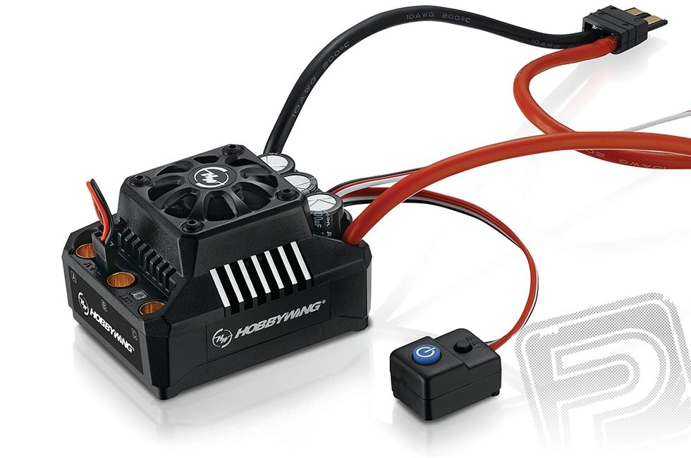 EZRUN MAX6 V3 s TRX konektorem - černý -regulátor HOBBYWING