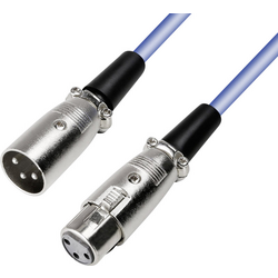 Paccs  XLR propojovací kabel [1x XLR zásuvka - 1x XLR zástrčka] 4.00 m modrá