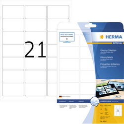Herma 4904 etikety (A4) 63.5 x 38.1 mm papír, lesklý bílá 525 ks permanentní  univerzální etikety