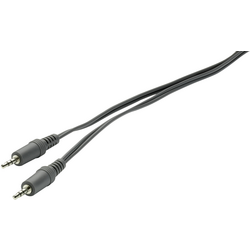 SpeaKa Professional SP-1301344 jack audio kabel [1x jack zástrčka 3,5 mm - 1x jack zástrčka 3,5 mm] 2.00 m černá