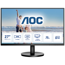 AOC Q27B3MA LED monitor 68.6 cm (27 palec) Energetická třída (EEK2021) F (A - G) 2560 x 1440 Pixel QHD 4 ms HDMI™, DisplayPort, na sluchátka (jack 3,5 mm) VA
