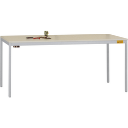 Manuflex LD1918.9006 ESD pracovní stůl UNIDESK s Melaminplatte, hliníkově stříbrná podobný RAL 9006, Šxhxv = 1600 x 800 x 720-730 mm  hliníkově stříbrná
