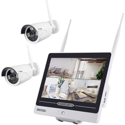 Inkovideo  INKO-AL3003-2 Wi-Fi IP-sada bezpečnostní kamery 4kanálový se 2 kamerami 1920 x 1080 Pixel