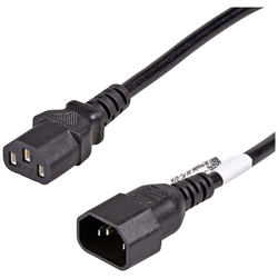 Akyga napájecí kabel [1x IEC C13 zásuvka 10 A - 1x IEC zástrčka C14 10 A] 3.00 m černá