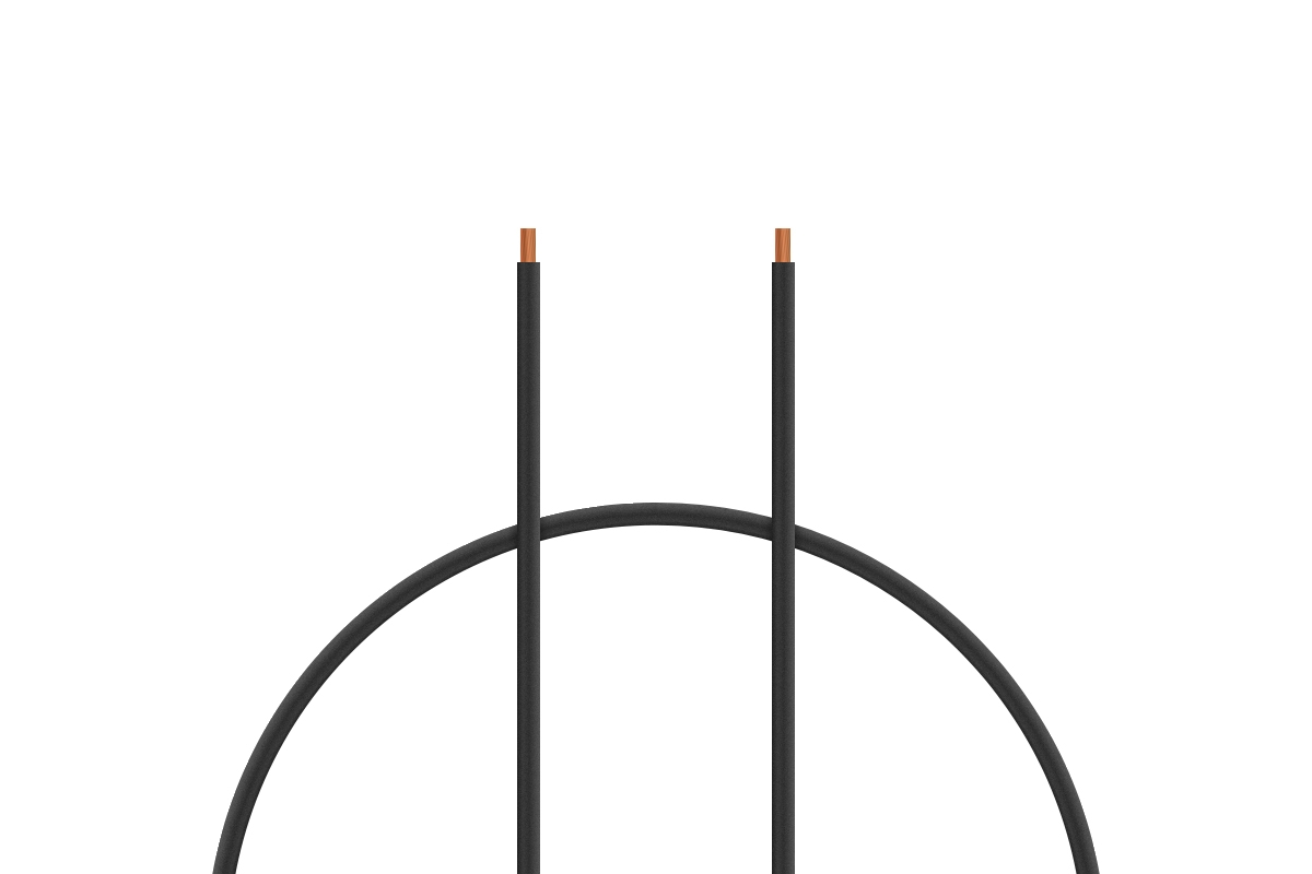 Kabel silikon 0.5mm2 1m (černý) KAVAN
