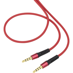 SpeaKa Professional SP-7870592 jack audio kabel [1x jack zástrčka 3,5 mm - 1x jack zástrčka 3,5 mm] 0.50 m červená SuperSoft opletení, pozlacené kontakty