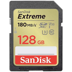 SanDisk Extreme PLUS paměťová karta SDXC 128 GB UHS-Class 3 nárazuvzdorné, vodotěsné