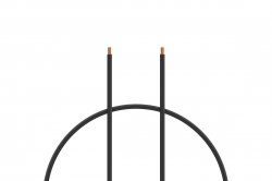 Kabel silikon 0.5mm2 1m (černý) KAVAN