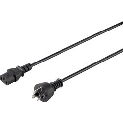 Sygonix SY-5042716 IEC kabel  černá 2.00 m