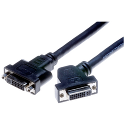 Lyndahl DVI kabel  DVI-I 24+5pól. zásuvka 0.2 m černá  LKPK004