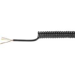 Baude 51434U spirálový kabel  200 mm / 800 mm 5 x 0.14 mm² černá 1 ks