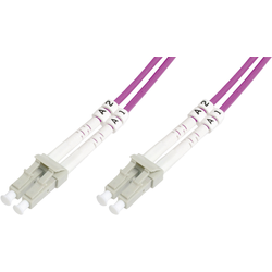 Digitus DK-2533-03-4 optické vlákno optické vlákno kabel [1x zástrčka LC - 1x zástrčka LC] 50/125 µ Multimode OM4 3.00 m