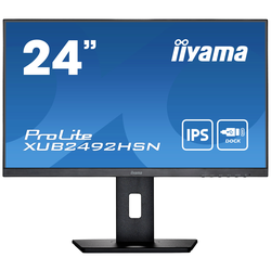 Iiyama PROLITE XUB2492HSN-B5 LED monitor 61 cm (24 palec) Energetická třída (EEK2021) E (A - G) 1920 x 1080 Pixel Full HD 4 ms HDMI™, DisplayPort, USB-C®, USB