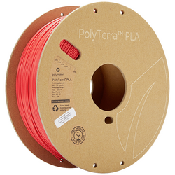 Polymaker 70826 PolyTerra PLA vlákno pro 3D tiskárny PLA plast Nižší obsah plastů 1.75 mm 1000 g červená (matná)  1 ks