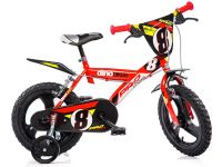 DINO Bikes - Dětské kolo 14" červené