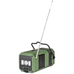 Imperial DABMAN OR 3 outdoorové rádio DAB+, FM, FM Ruční klika, Solární panel, voděodolné, nárazuvzdorné, stolní lampa zelená, černá