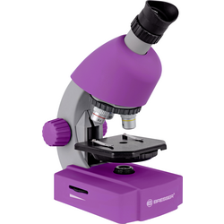 Bresser Optik violet dětský mikroskop monokulární 640 x procházející světlo