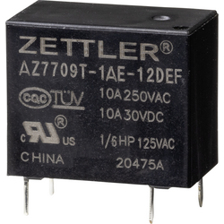 Zettler Electronics AZ7709T-1AE-12DEF napájecí relé 12 V/DC 10 A  1 ks