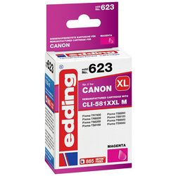 Edding Inkoustová kazeta náhradní Canon CLI-581XXLM kompatibilní  purppurová EDD-623 18-623