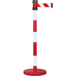 VISO BSK200RB Popruh s blokováním pomocí úchytu červený/bílý popruh pruhovaný, červený (Ø x v) 50 mm x 980 mm
