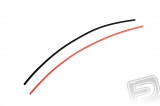 Smršťovací bužírka průměr 2,4 mm (1,2 cm)  (50 cm) černá