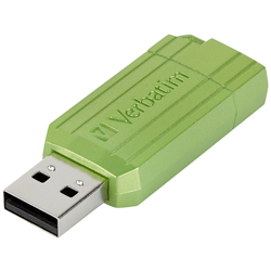 Verbatim USB DRIVE 2.0 PINSTRIPE USB flash disk 64 GB Eukalyptus, zelená 49964 USB 2.0