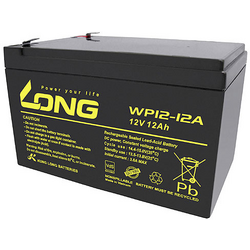 Long WP12-12A/F2 WP12-12A/F2 olověný akumulátor 12 V 12 Ah olověný se skelným rounem (š x v x h) 151 x 98 x 98 mm plochý konektor 6,35 mm VDS certifikace , nepatrné vybíjení, bezúdržbové