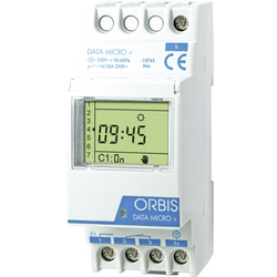 ORBIS Zeitschalttechnik DATA MICRO + 230V časovač na DIN lištu digitální 250 V/AC