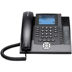 Auerswald COMfortel 1400 systémový telefon, ISDN handsfree dotykový barevný displej černá
