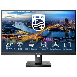 Philips 276B1/00 LCD monitor 68.6 cm (27 palec) Energetická třída (EEK2021) F (A - G) 4 ms HDMI™, USB-A, DisplayPort, na sluchátka (jack 3,5 mm) IPS LCD