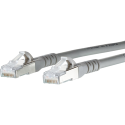 Metz Connect 1308455033-E RJ45 síťové kabely, propojovací kabely CAT 6A S/FTP 5.00 m šedá s ochranou 1 ks