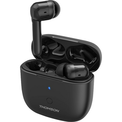 Thomson WEAR7811W špuntová sluchátka Bluetooth® černá Potlačení hluku headset, dotykové ovládání