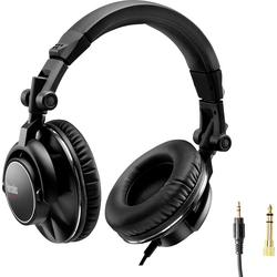 Hercules DGP DJ60 DJ sluchátka Over Ear kabelová černá složitelná
