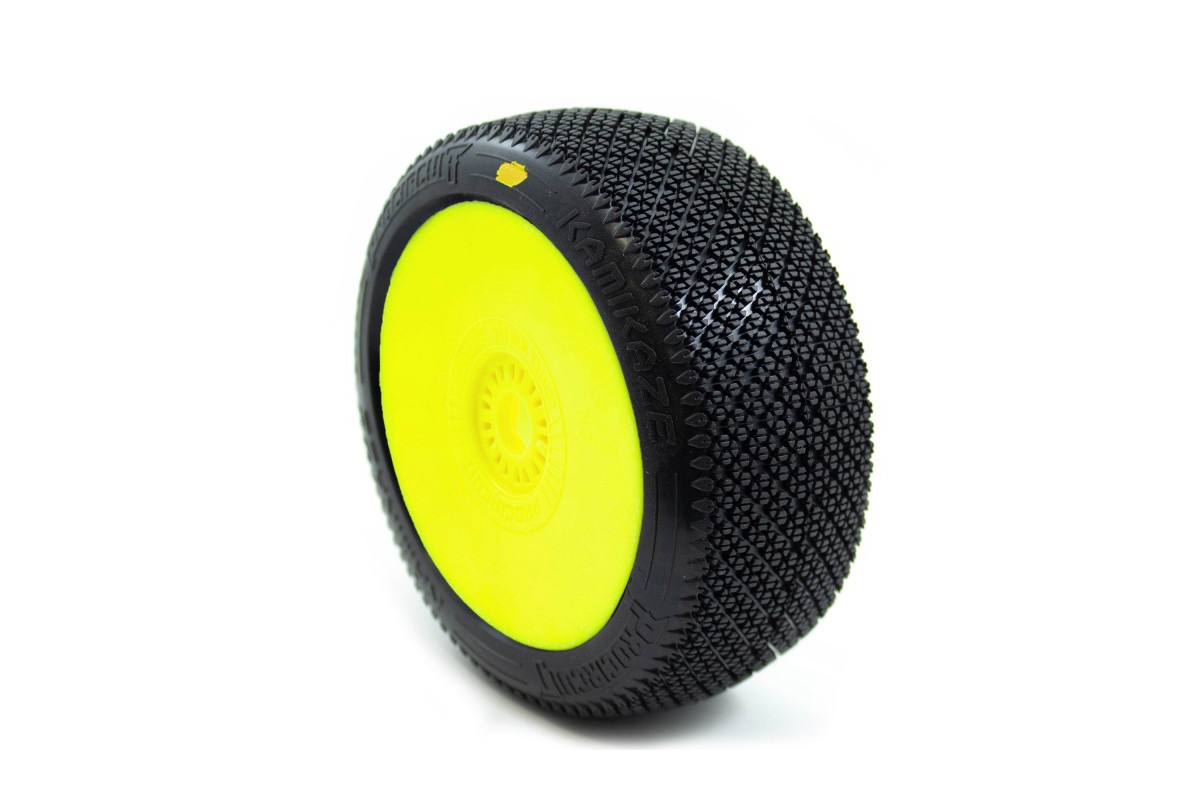 ProCircuit KAMIKAZE V2 BUGGY C2 (SOFT) nalepené gumy, žluté disky, 2 ks.