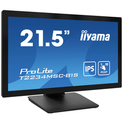 Iiyama ProLite T2234MSC-B1S dotykový monitor Energetická třída (EEK2021): E (A - G) 54.6 cm (21.5 palec) 1920 x 1080 Pixel 16:9 18 ms HDMI™, DisplayPort,