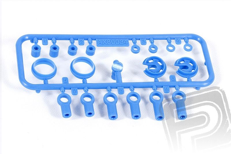 Axial 10mm modré plastové díly tlumičů
