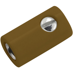 Kahlert Licht  mini laboratorní zásuvka zásuvka, rovná Ø pin: 2.6 mm hnědá 1 ks
