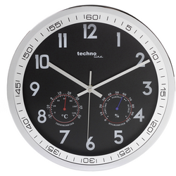 Techno Line WT 7981 Quartz nástěnné hodiny 300 mm x 5 cm chrom