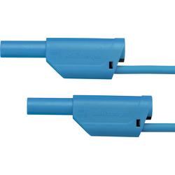 Schützinger VSFK 5000 / 1 / 100 / BL propojovací kabel [zástrčka 4 mm - zástrčka 4 mm] modrá, 1 ks