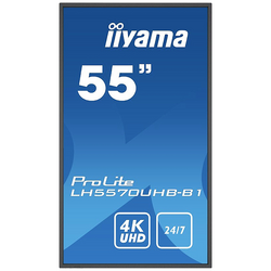 Iiyama ProLite LH5570UHB-B1 displej Digital Signage Energetická třída (EEK2021): G (A - G) 108 cm 55 palec 3840 x 2160 Pixel 24/7